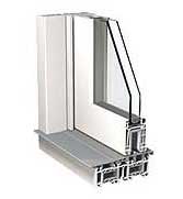 sistema de puerta corredera elevadora, cristales de protección térmica